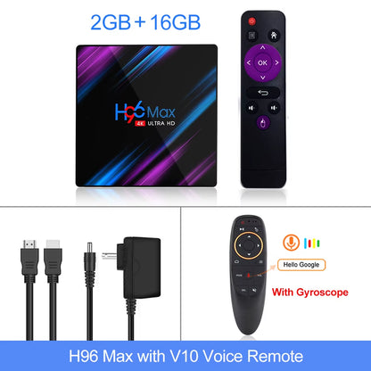 H96 MAX 4GB 64GB Smart TV Box Android 11 Android 10 Wifi TVBOX 4K H96MAX Media Player Set Top Box 4GB 32GB 2GB 16GB