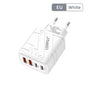 4 Ports USB C PD Charger Quick Charge 3.0 Type C USB Phone Chargers Fast Charging Adapter for Iphone 15 14 Samsung Xiaomi Huawei