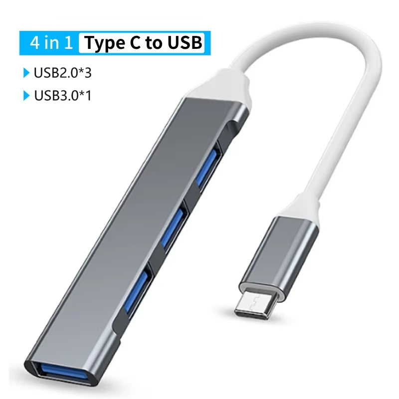 USB C Hub 4K 30Hz HDMI USB HUB PD 100W Multiport Adapter SD TF USB 3.0 2.0 Splitter Docking Station for Phone Macbook Computer
