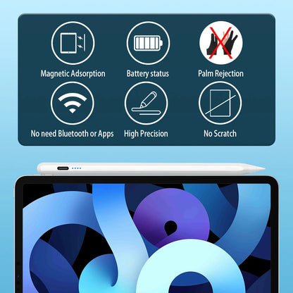 Stylus Pen  Ipad Palm Rejection Power Display for Ipad Pencil Accessories 2022 2021 2020 2019 2018 Pro Air Mini Stylus