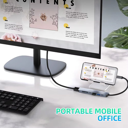 USB C Hub 4K 30Hz HDMI USB HUB PD 100W Multiport Adapter SD TF USB 3.0 2.0 Splitter Docking Station for Phone Macbook Computer