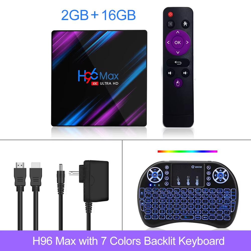 H96 MAX 4GB 64GB Smart TV Box Android 11 Android 10 Wifi TVBOX 4K H96MAX Media Player Set Top Box 4GB 32GB 2GB 16GB
