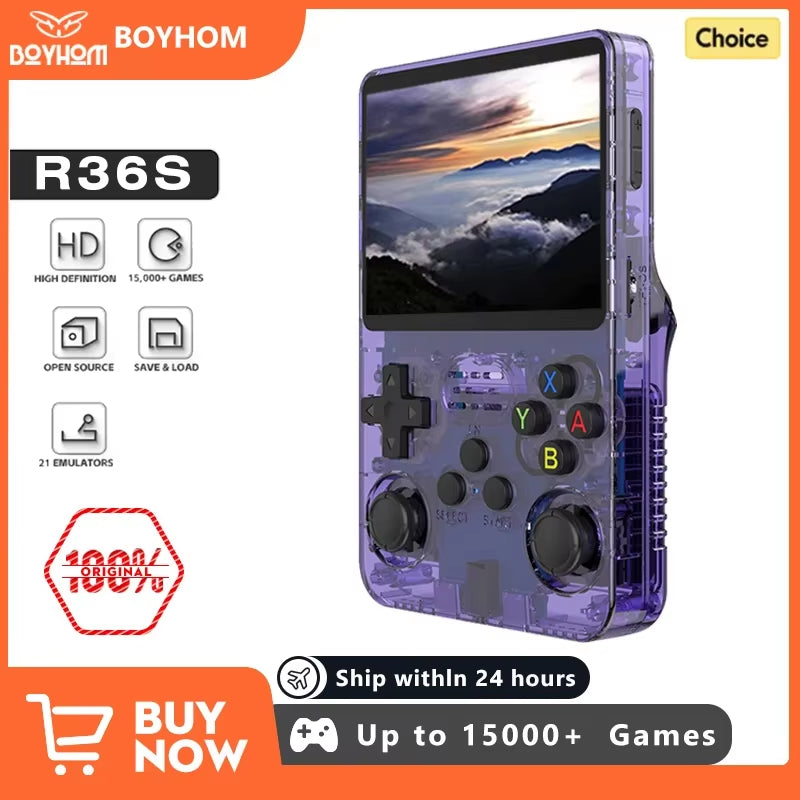 NEW  Retro Handheld Game Console Linux System 3.5 Inch IPS Screen Portable Pocket Video Player 64GB 128GB Games Kid Gift