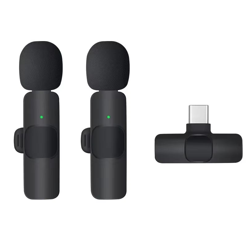 Wireless Microphone for Phone Pad Wireless Lavalier Microphone for Iphone Video Recording Live Streaming Mini MIC