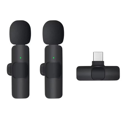 Wireless Microphone for Phone Pad Wireless Lavalier Microphone for Iphone Video Recording Live Streaming Mini MIC