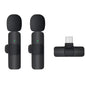 Wireless Microphone for Phone Pad Wireless Lavalier Microphone for Iphone Video Recording Live Streaming Mini MIC