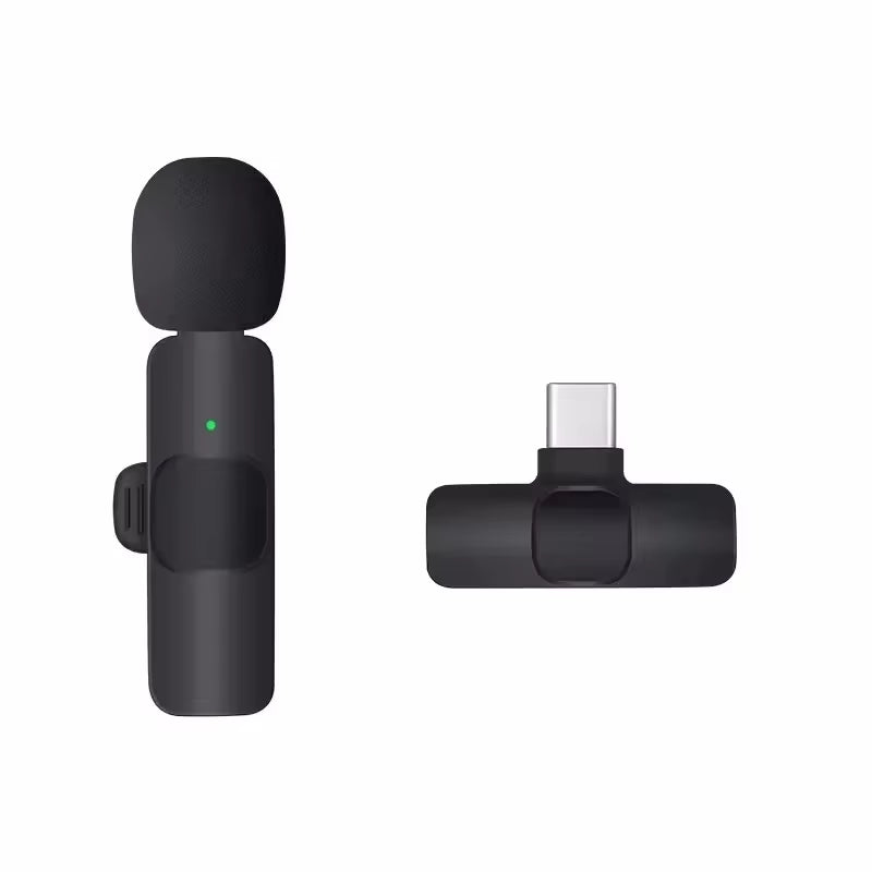 Wireless Microphone for Phone Pad Wireless Lavalier Microphone for Iphone Video Recording Live Streaming Mini MIC