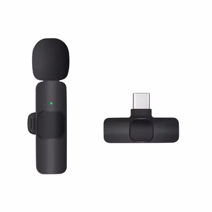 Wireless Microphone for Phone Pad Wireless Lavalier Microphone for Iphone Video Recording Live Streaming Mini MIC
