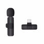 Wireless Microphone for Phone Pad Wireless Lavalier Microphone for Iphone Video Recording Live Streaming Mini MIC