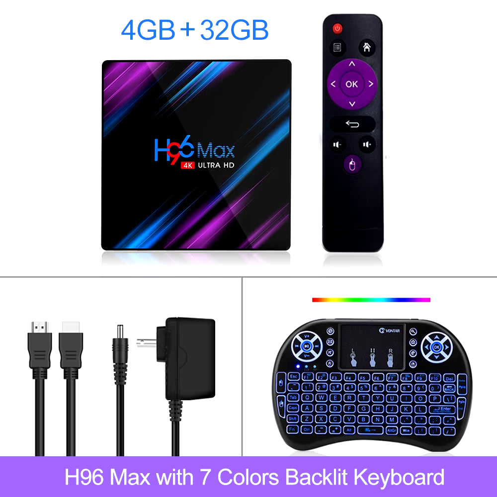 H96 MAX 4GB 64GB Smart TV Box Android 11 Android 10 Wifi TVBOX 4K H96MAX Media Player Set Top Box 4GB 32GB 2GB 16GB